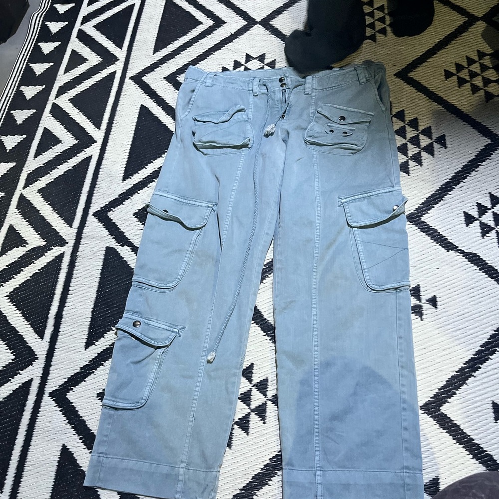 Men's Blue Cargo Pants